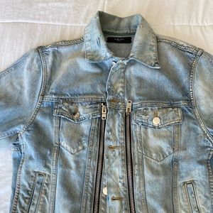AMIRI MX2 Cotton Denim Jacket W/Zippers Size M